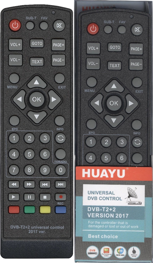 Universal control ver 2021. Универсальный пульт Huayu DVB-t2+TV. Пульт Huayu DVB -t2+TV Universal 2017. Пульт универсальный для цифрового ресивера Huayu DVB-t2+2 Version 2021 117820. Пульт DVB-t2+2 Universal Control ver.2021.